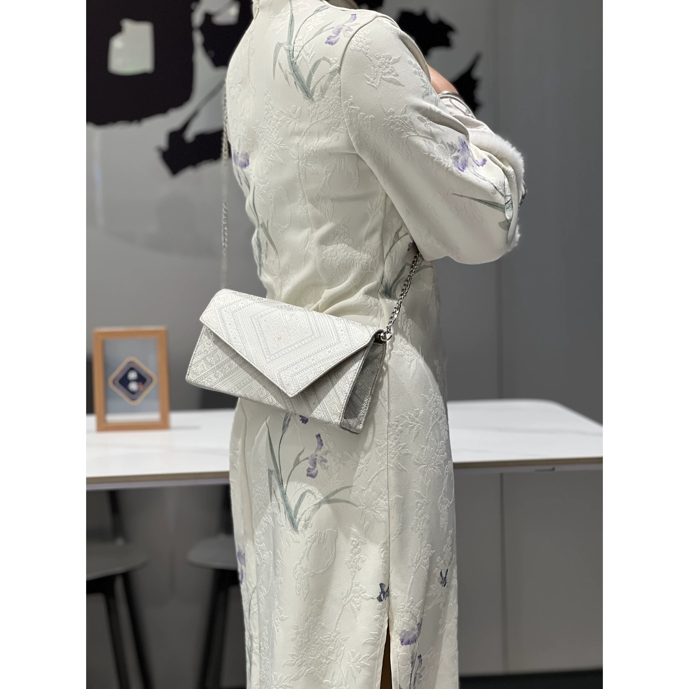Zhuang Brocade Crossbody Bag