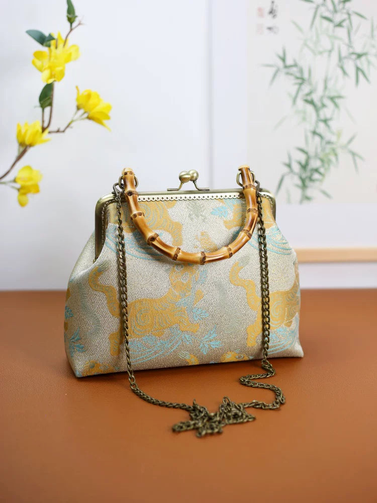 Bamboo Handle Cheongsam Bag