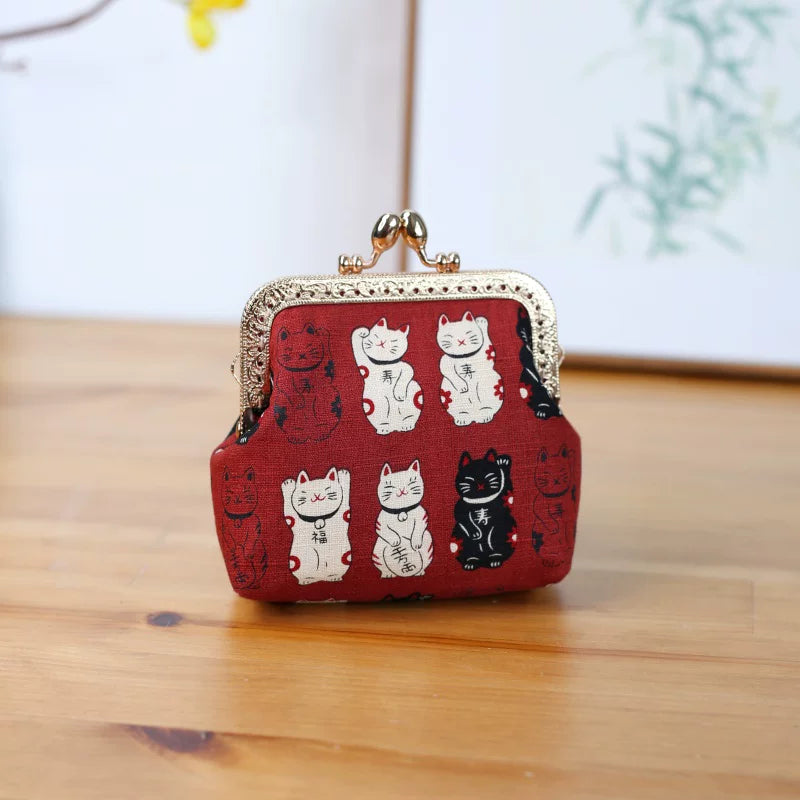 Retro Fabric Coin Purse
