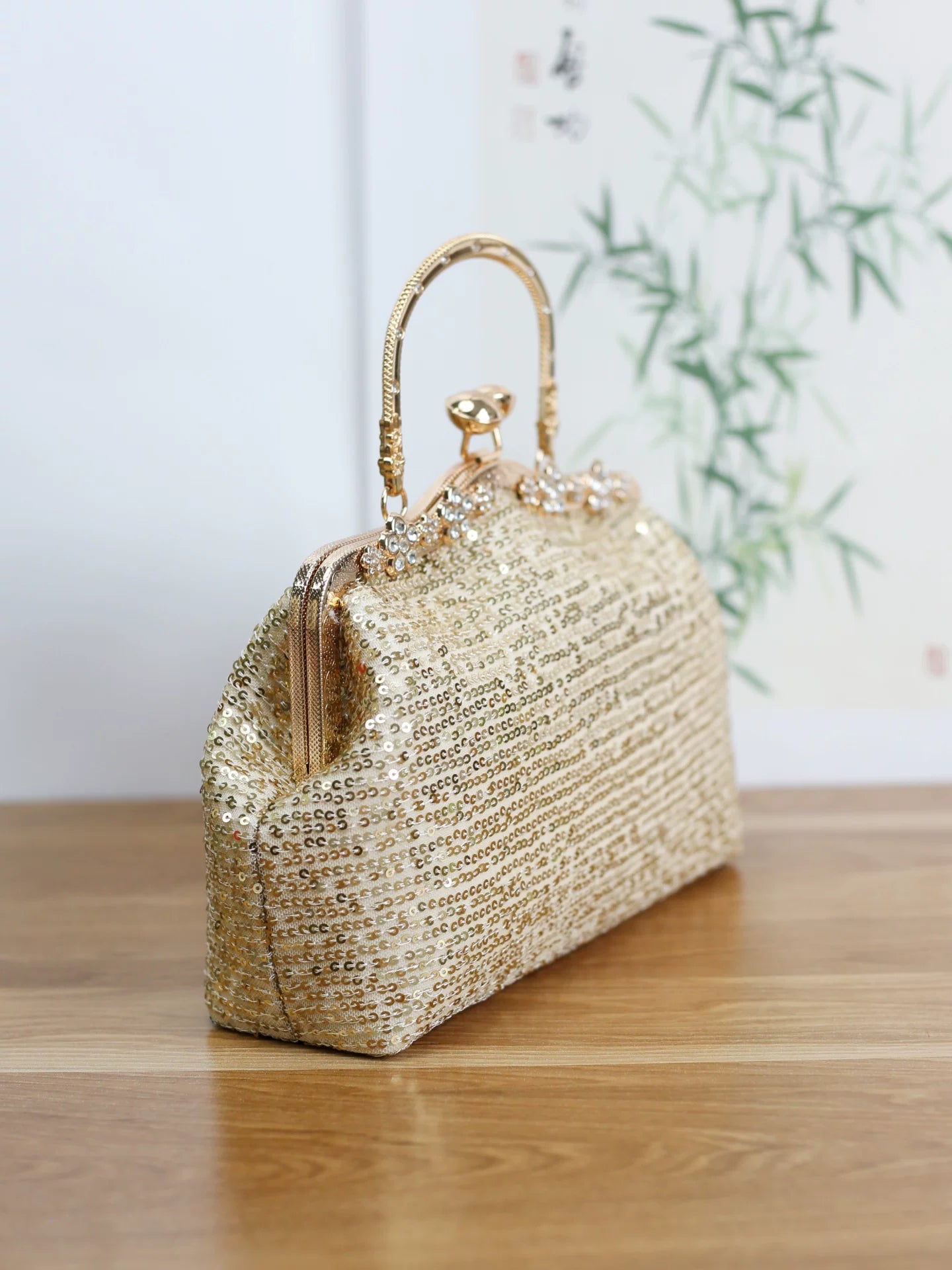 Sequined Cheongsam Evening Bag