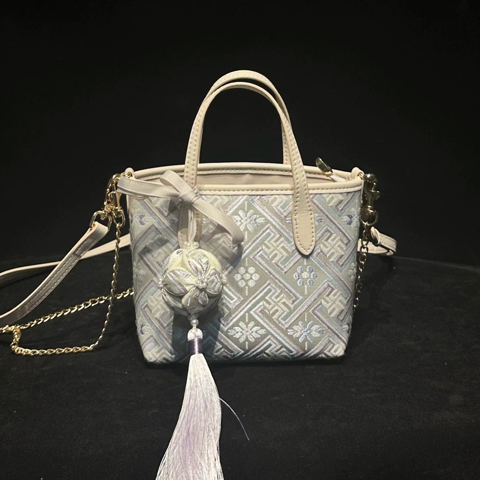 Zhuang Brocade Mini Tote
