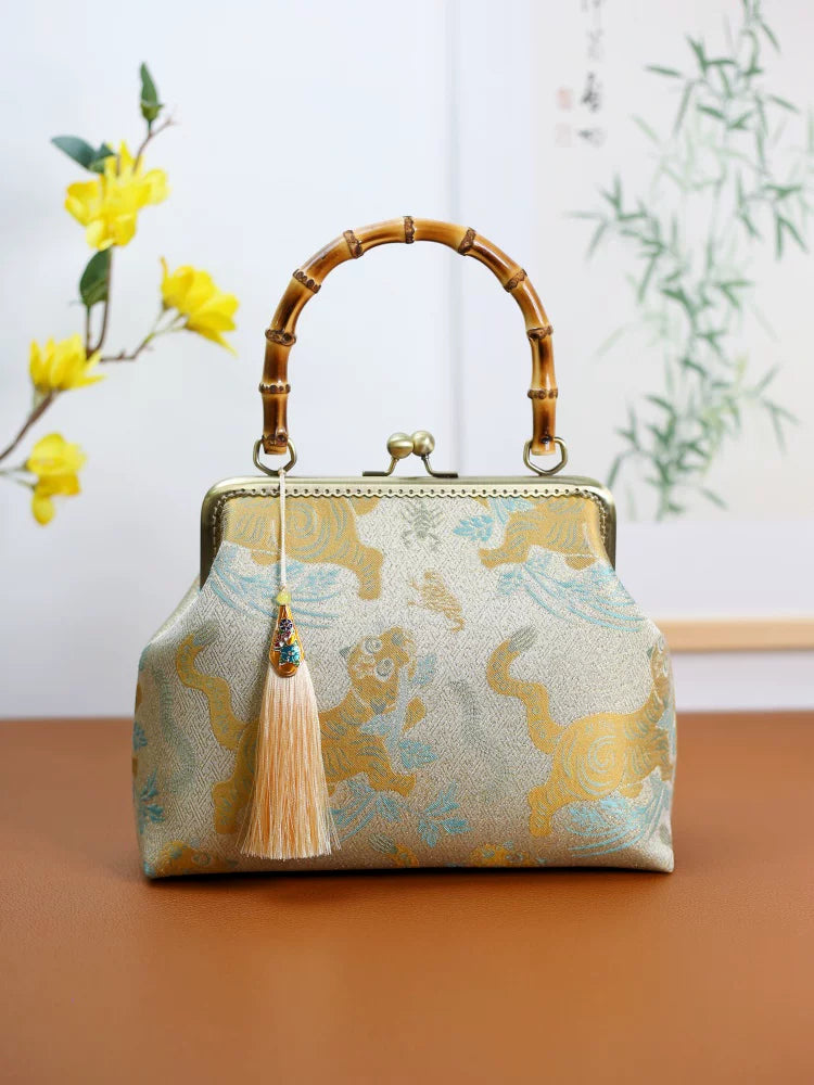 Bamboo Handle Cheongsam Bag