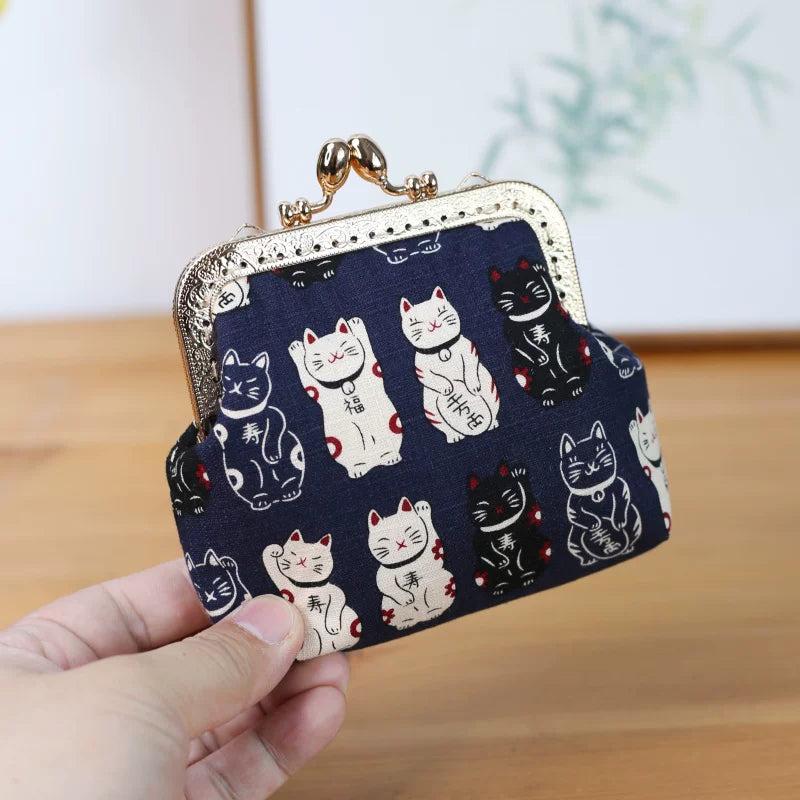 Retro Fabric Coin Purse