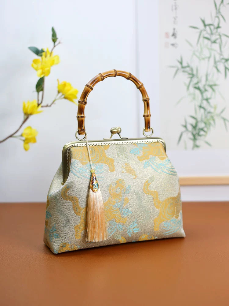Bamboo Handle Cheongsam Bag