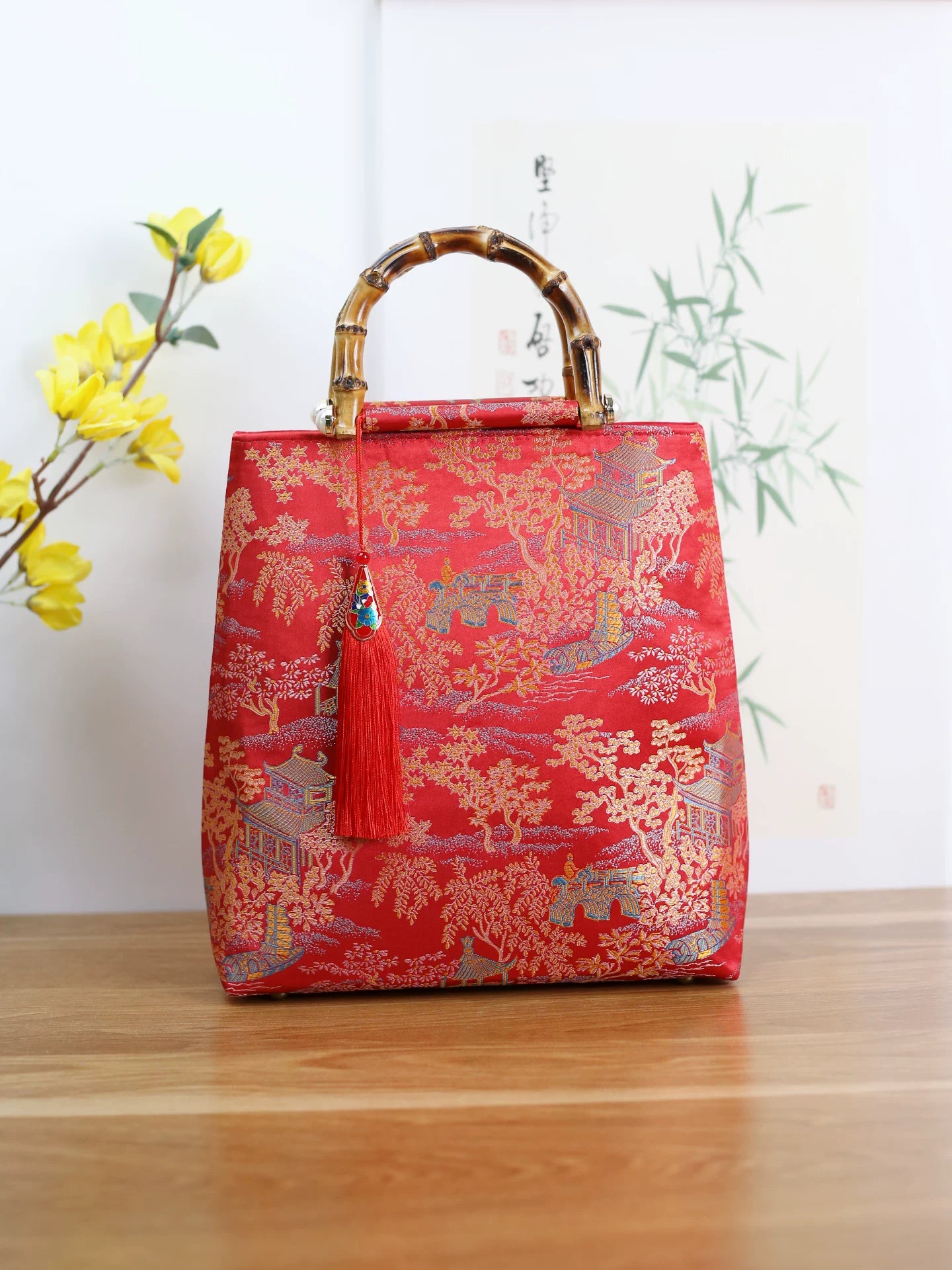 Bridal Wedding Bag — Red