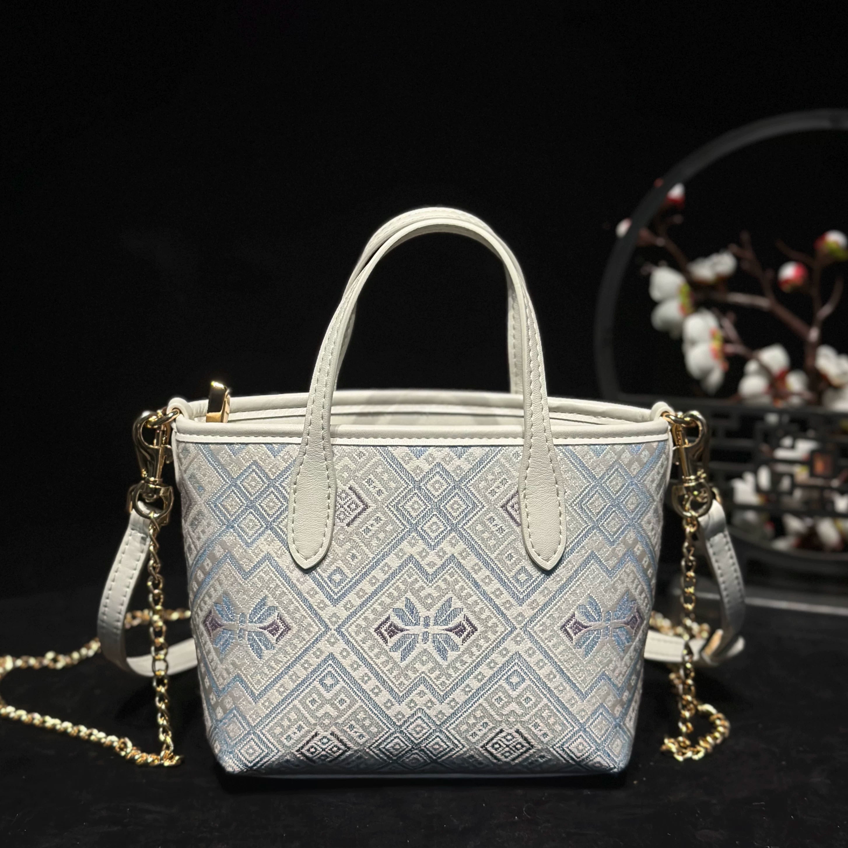 Zhuang Brocade Mini Crossbody