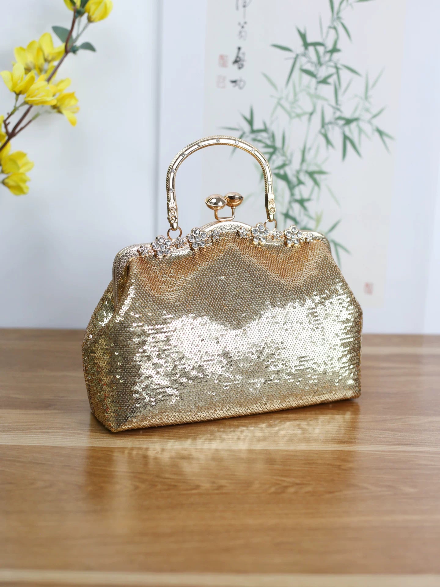 Sequined Evening Clutch
