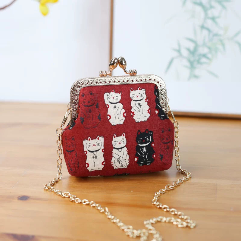 Retro Fabric Coin Purse