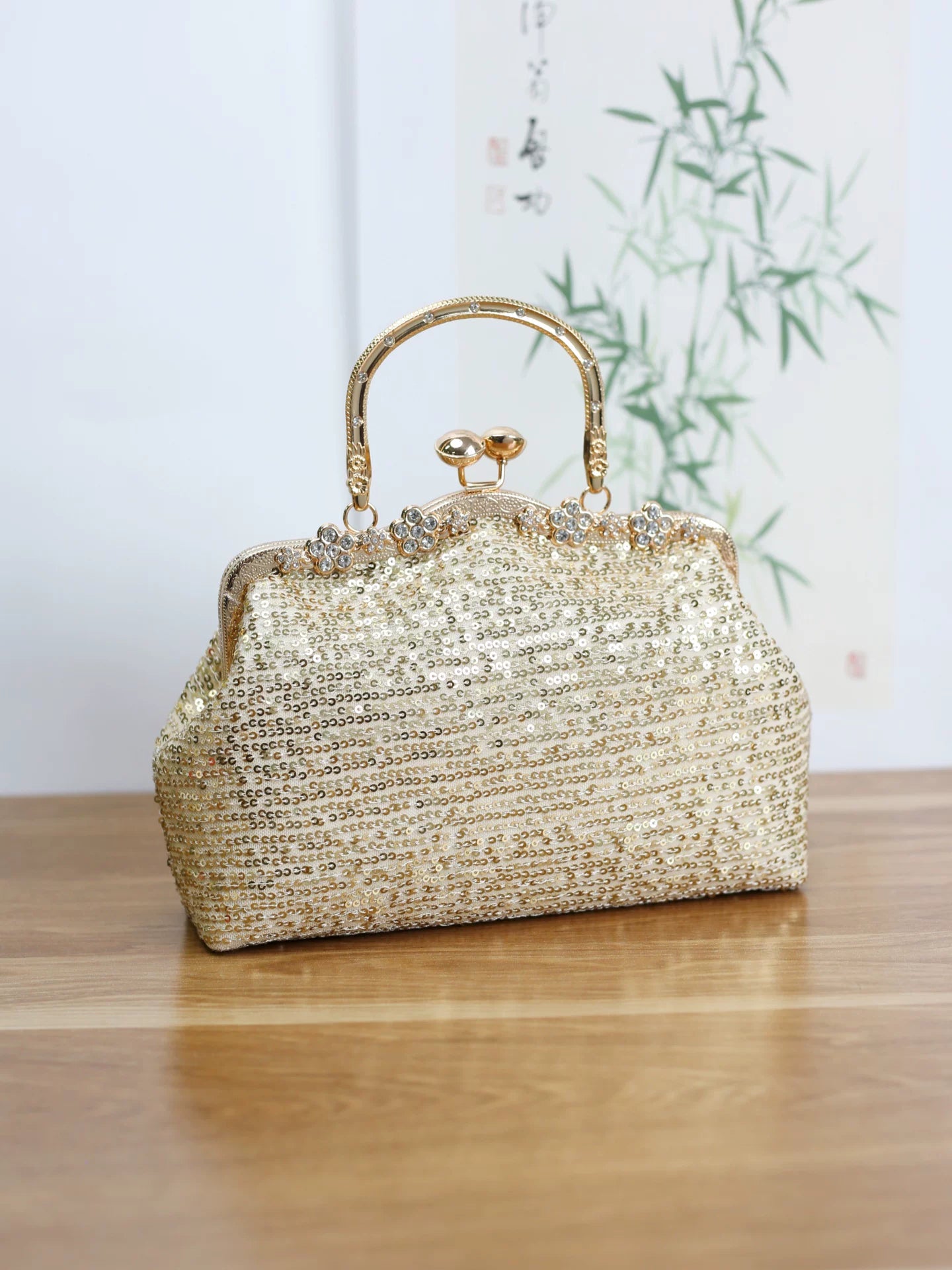 Sequined Cheongsam Evening Bag