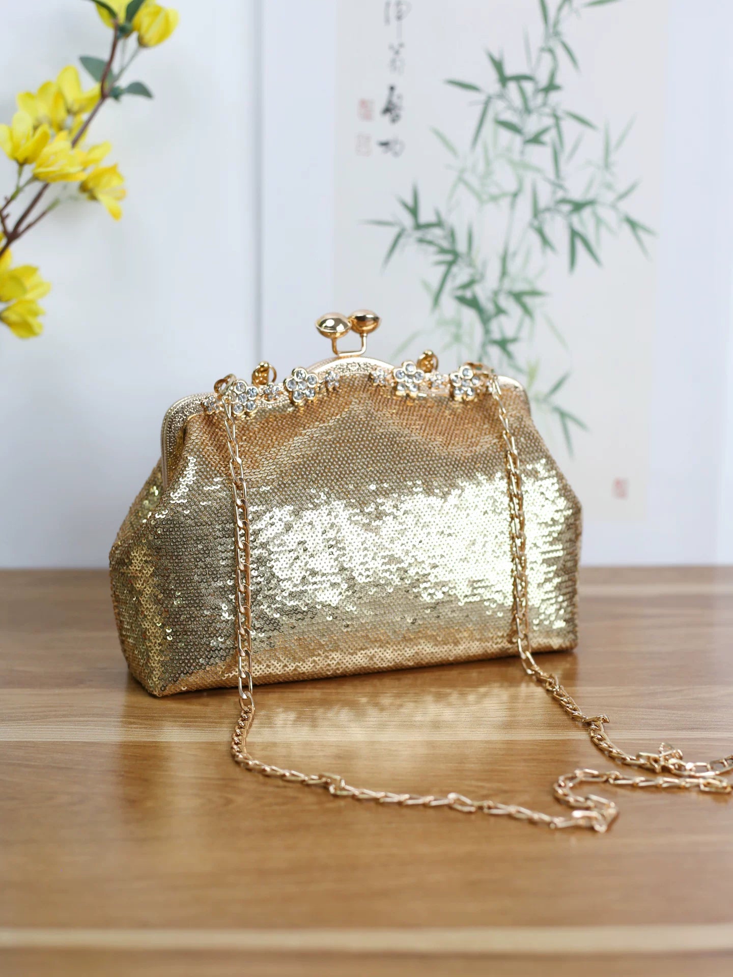 Sequined Evening Clutch