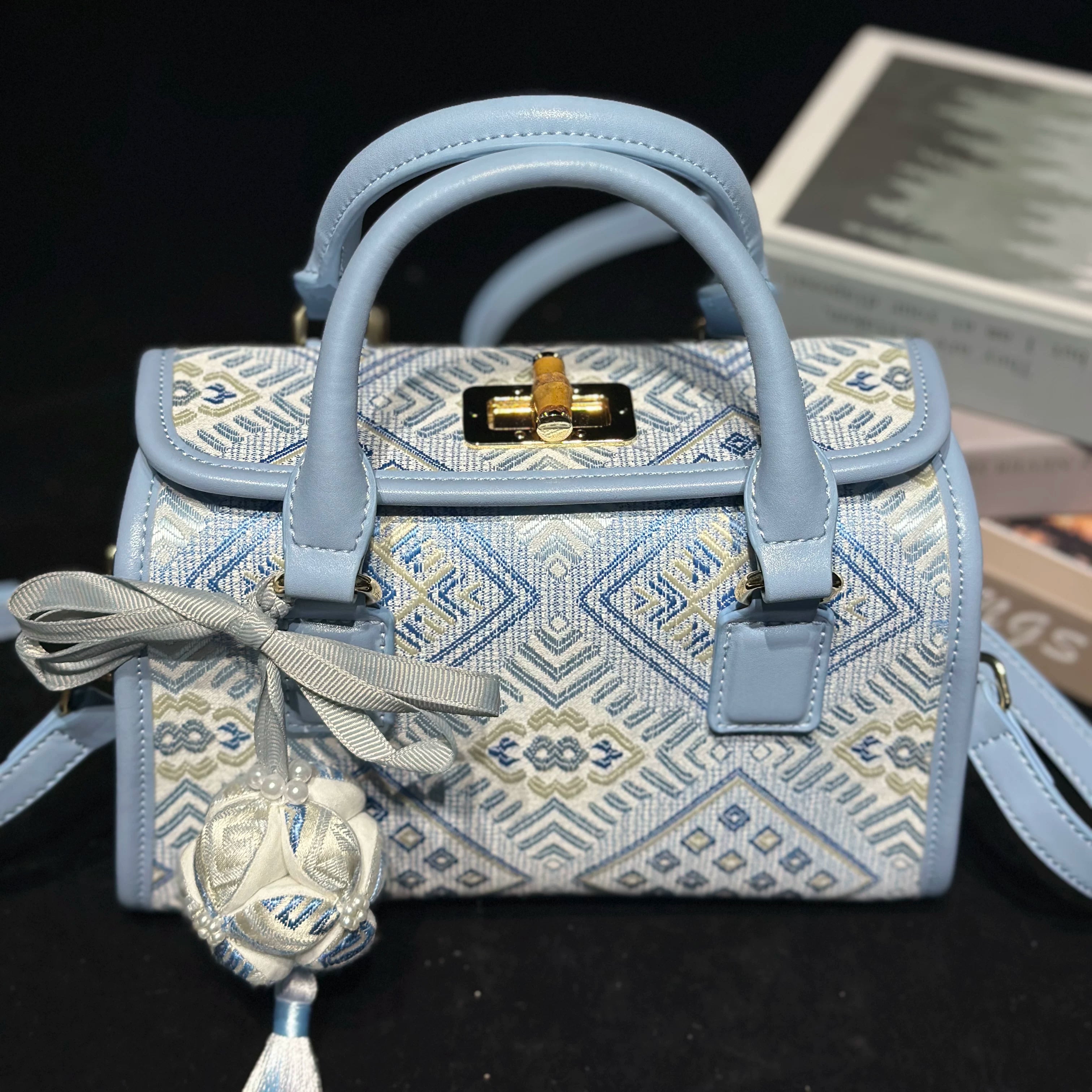 Brocade Pillow Crossbody Bag